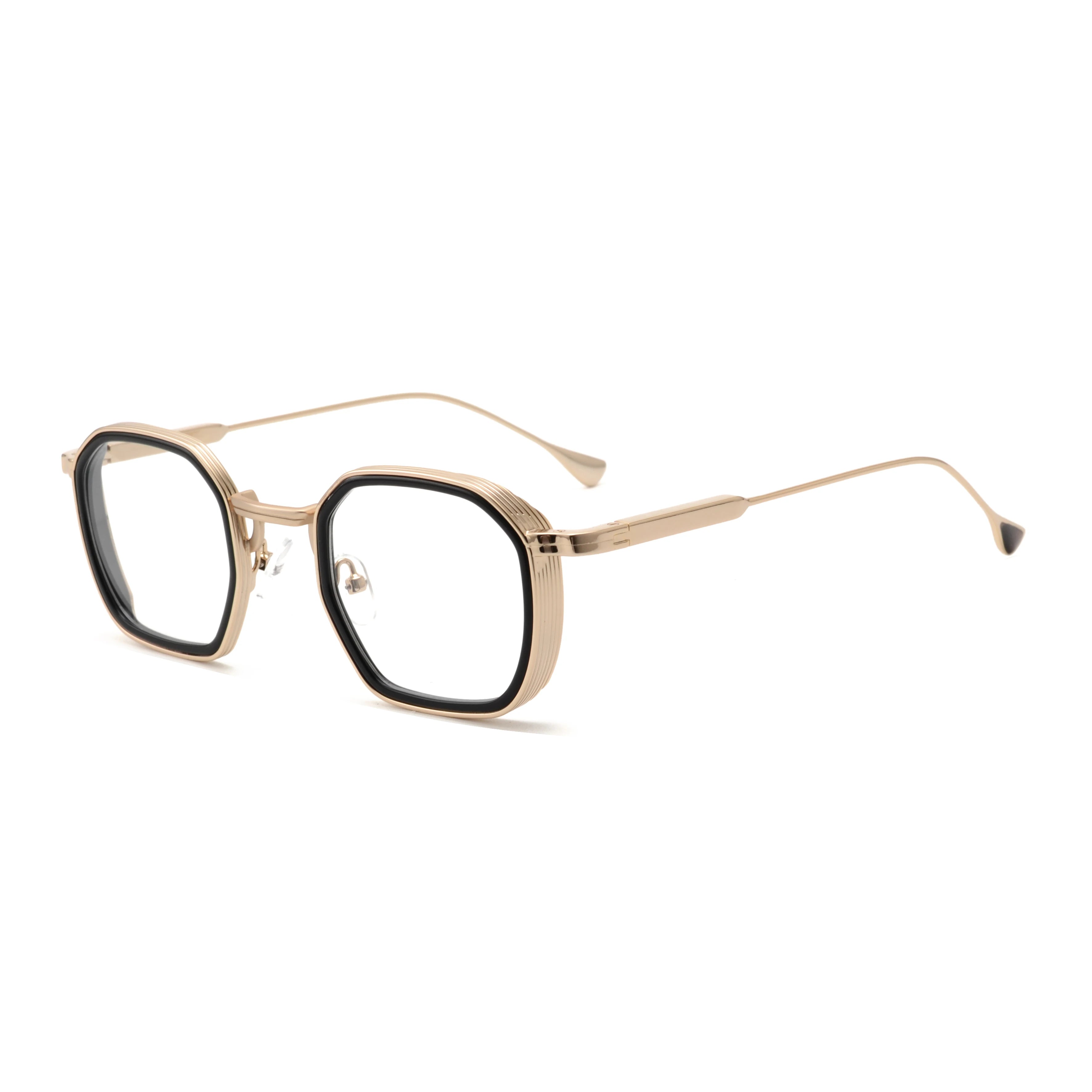 2024 New Retro Prescription Unisex Blue Light Blocking Glasses Custom Logo Square Acetate Fashion Trendy Optical Eyewear Frame