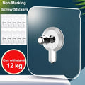 6 10 20pcs/pack Picture Hook Nail Holder Door Hanger Screw Sticker Punch-Free Self Adhesive Wall Hanging Sucker Screw Stickers
