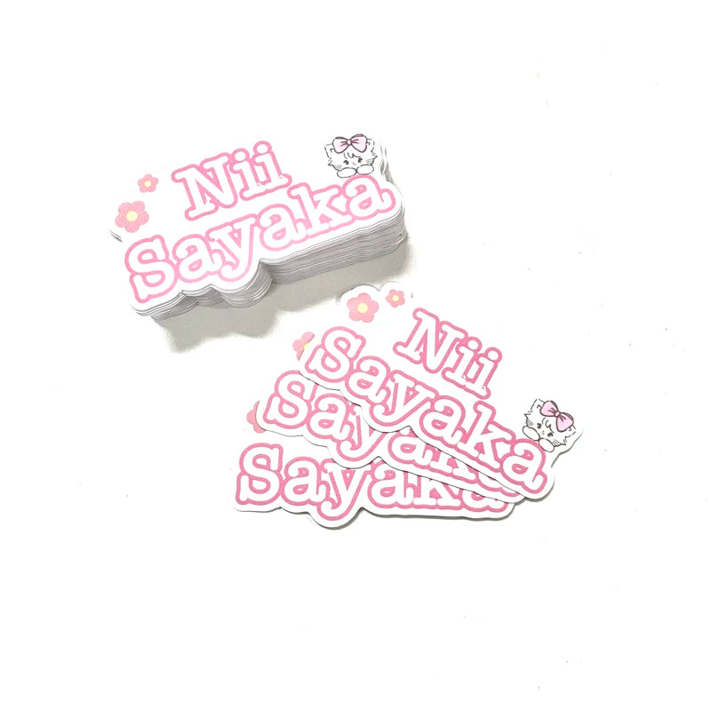 Custom Printing logo Label Sticker Sheet Self Adhesive Waterproof Adhesive Vinyl PVC Die Cut Sticker Custom