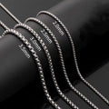 316L Stainless Steel Box Chains Necklaces Set Jewelry Making Chains