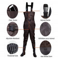 Waterproof Nylon  PVC High Chest Waist Flying Fishing Wader Rubber Boots Hunting Fishing Waders