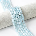 Factory Wholesale 7*11mm Amazonite Cylinder Columnar Tube Shape Loose Natural Feng Shui Quartz Stone Beads for Bracelet Making