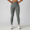 High Quality Women Yoga Seamless Butt Lift High Waist Sport Nylon Spandex Seamless Leggings