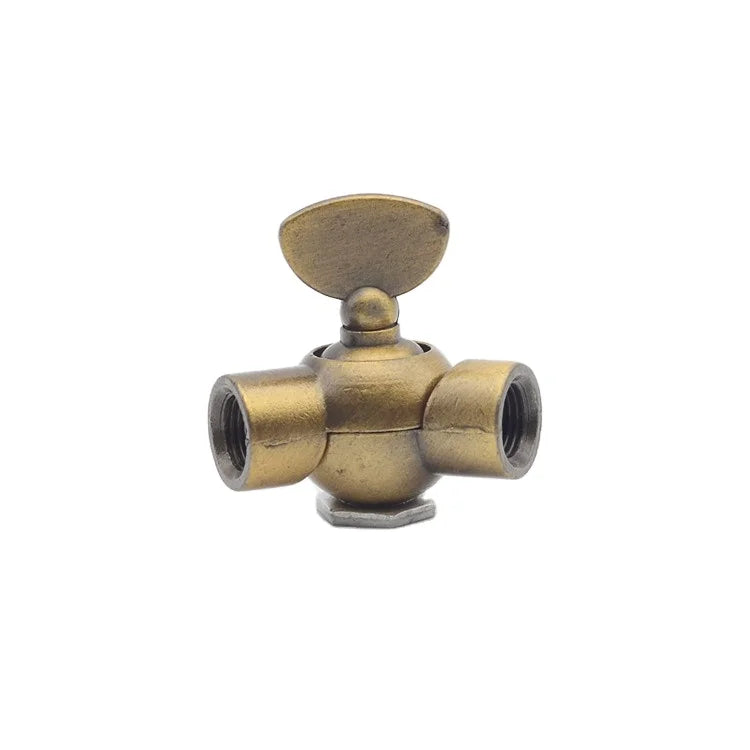 Small Double Pass Turning Joint Universal Steering Lamp Head Joint Antique Bronze Down Lamp Lighting Accessories