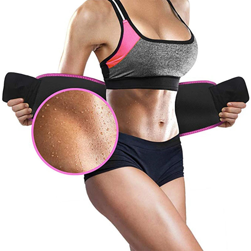 Elastic Waist Support Belt Women Men Adjustable Neoprene Lumbar Fitness Belt Waist Trainer