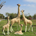 Life Size Animal Model Fiberglass Resin Huge Giraffe Safari Animals for Wedding Props