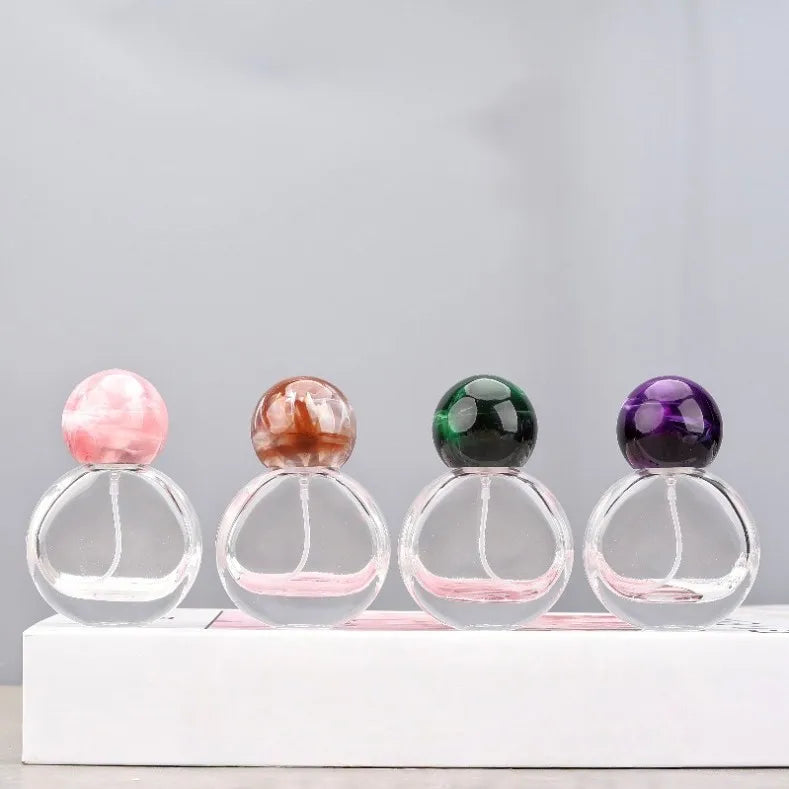 Wholesale Luxury 25ml Glass Fine Mist Perfume Spray Bottles Portable Perfume Portioning Bottles with Ball Cap
