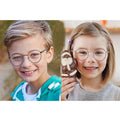 2022 New Arrival Fashionable High Quality Protect Eyes Computer Eyewear for Metal Double Color Kid Glasses 180 Flex Hinge
