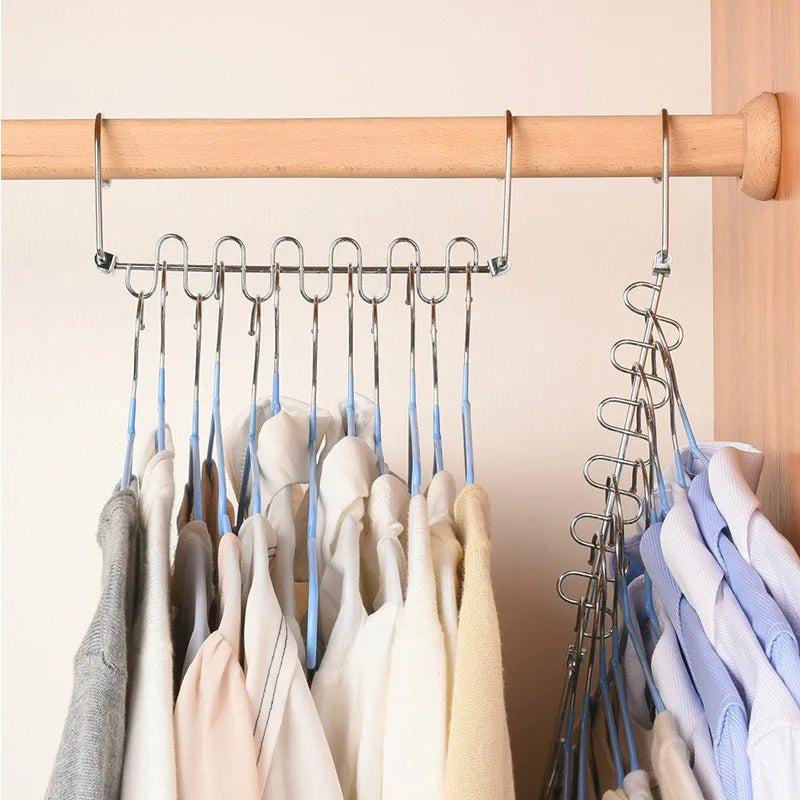 Dropshipping Multifunctional Stainless Steel Folding Magic Hanger For Ebay Shopify Epsilon Woo Commerce