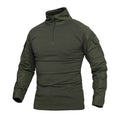 Men's Tactical Shirt Camouflage Long Sleeve Duty Shirt for Outdoor Training Sport Tactical Shirt for Hiking Hunting