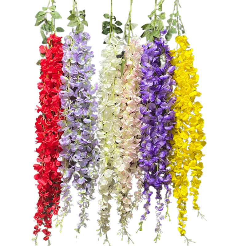 3 Fork Dutchpea Flower Wall Hanging Wedding Dekoration Artifical Flowers
