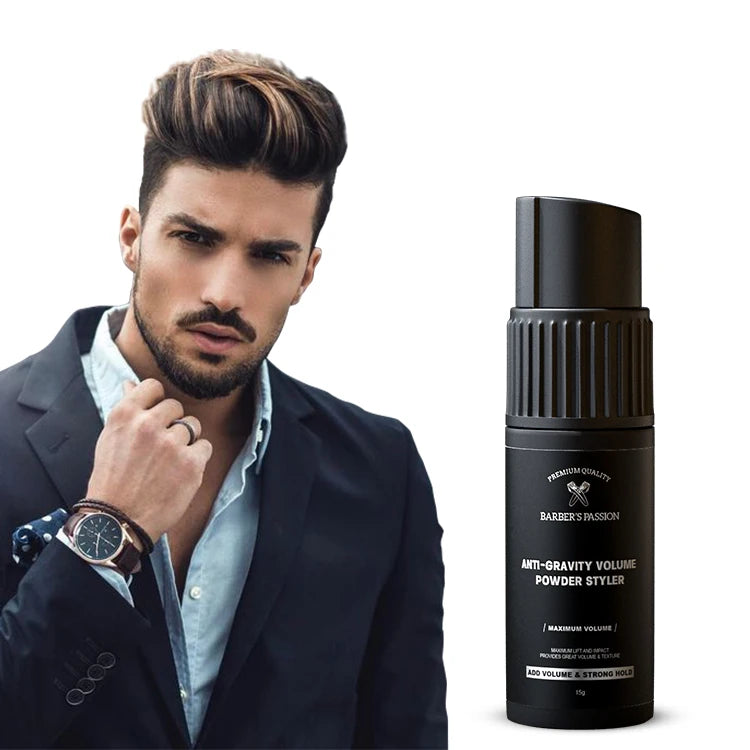 BARBERPASSION'S Long-lasting Hold Texturizing Fluffy Dust Lightweight Men Texture Powder Volumizing Styling Hair Powder