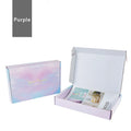 Good Selling Mixed Color Varnishing Shipping Box Purple Cute Big Shipping Box Mailing Packing