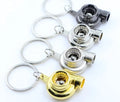 Spinning Turbo Keychain Hot Sale Automotive Car Part Keychain Turbine Turbocharger Sleeve Bearing Keychain Keyring