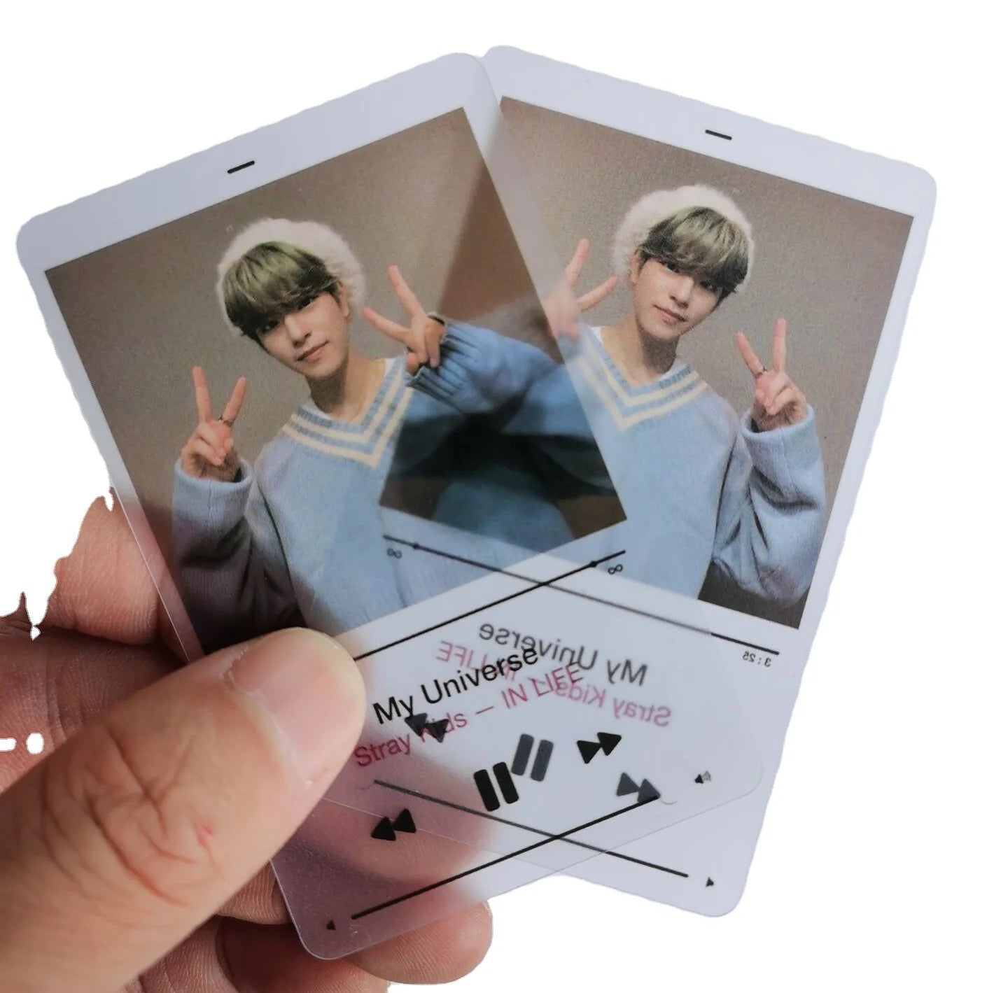 Custom Printing CR80 Clear Transparent PVC Business Card