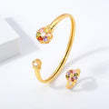 2022 Custom Latest Design Personalised Gold Cuff Chunky Accessories Women Jewelry Charm Bracelet