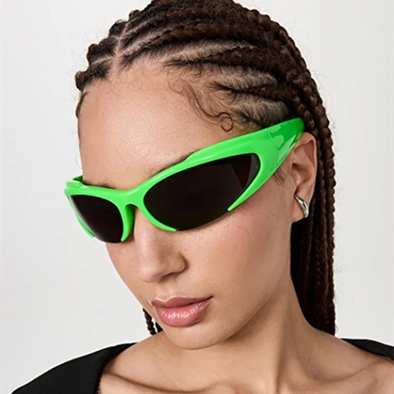Fashion Eye Glass for Women Shades Custom Sunglasses Uv400 Protection for Mens Designer Unisex Green China Sunglasses Y2k