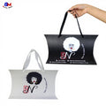 Luxury Wholesale Wig Boxes Custom logo Packaging Pillow Box Gift Box With Handle Hair Bundle Packaging