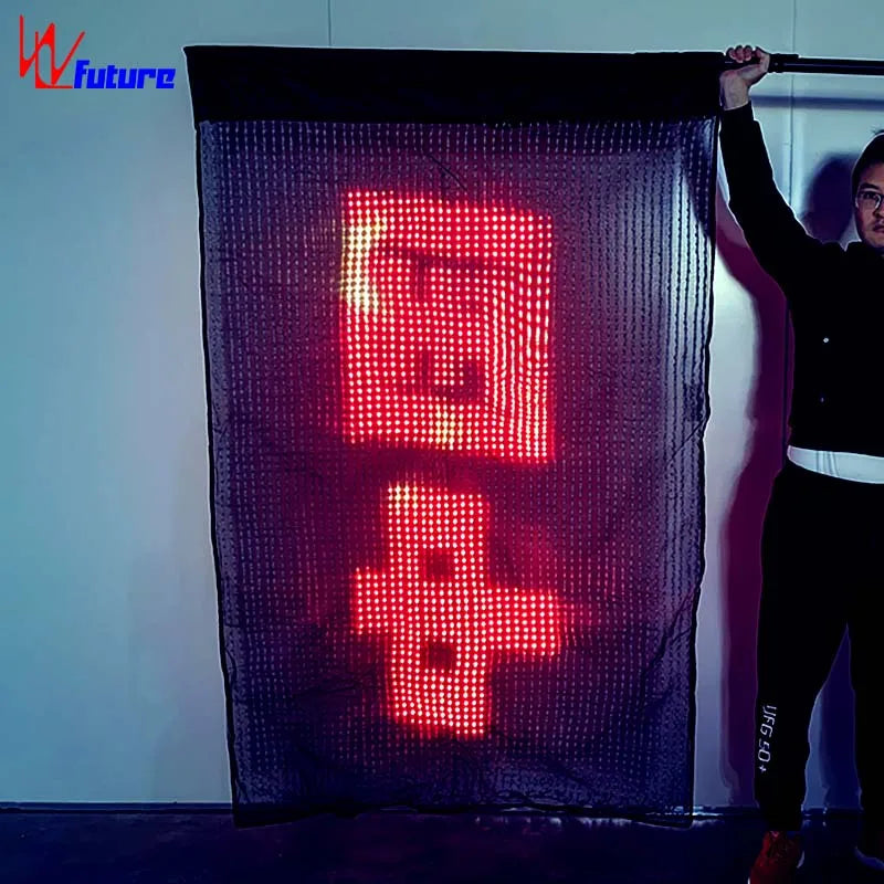 LED Light Flag Magic  Flag c LOGO Business Advertising Promotion Rechargeable LED Glowing Flag for Nightclub bar Party