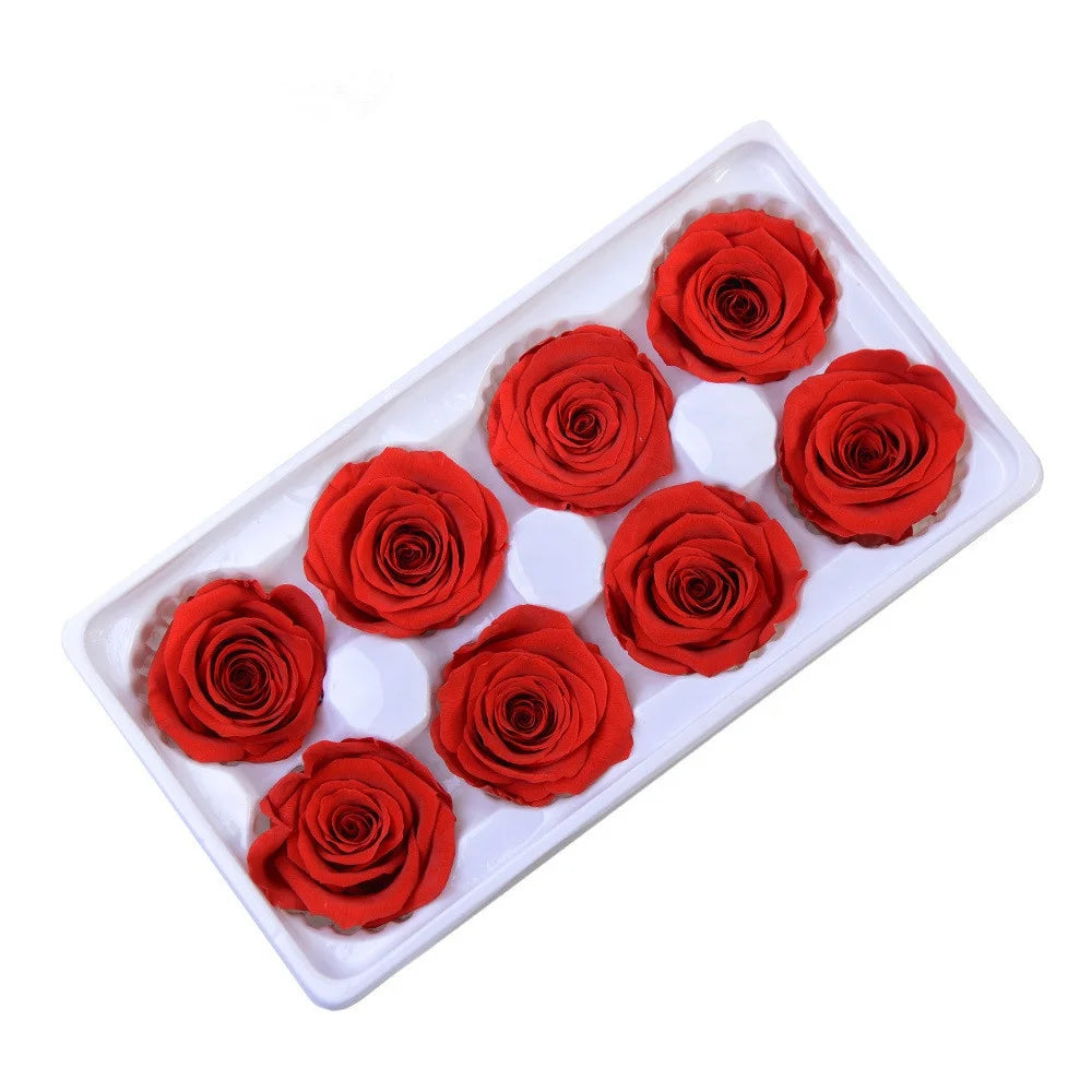 Top Sale U-3206 Ready Ship Real Preserved Grade Rose Square Forever Flower for Christmas Graduation Mother's Day Valentine's Day