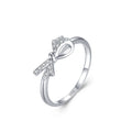 Classic Bow Rings 925 Silver Rings for Female Women Wedding Engagement Original Fashion Jewelry Silver 925 Ring Jewelry