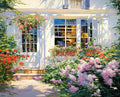 Chenistory  Diamond Painting Kit Crafts Garden Flower Full Round Diamond Embroidery Cross Stitch for Diy Gift Home Decor