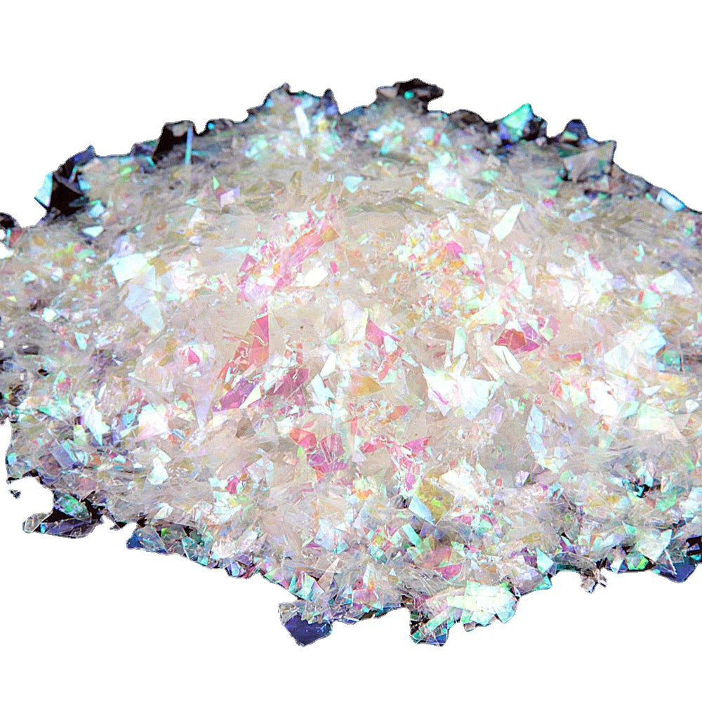 500g Colorful Glittering Sugar Paper Nail Flakes Sequins Toys for Kids Slime Mud Filler Decoration Material Accessories