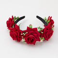 Custom Rose Floral Flower Head Band Flower Handmade Headband Hair Accessory