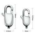 Jewelry Making Supplies Stainless Steel Bracelet Connectors Lock Findings Pave Lobster Clasp Accessories for Necklace