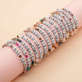 Go2boho Handmade Beads Colorful Custom Letter Crystal Bracelet Women Boho Summer Beach Accessories Fashion Jewelry Bracelets