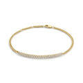 LOZRUNVE Fashion Designer Adjustable Spiral Diamond CZ Twisted Bar Women Curb Chain Bracelet Silver 925 Sterling