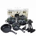 13 Pieces Non Stick Cooking Pot Set Kitchen Fry Pan Stainless Steel Cookware Sets Kitchen Cooking Non Stick Pan