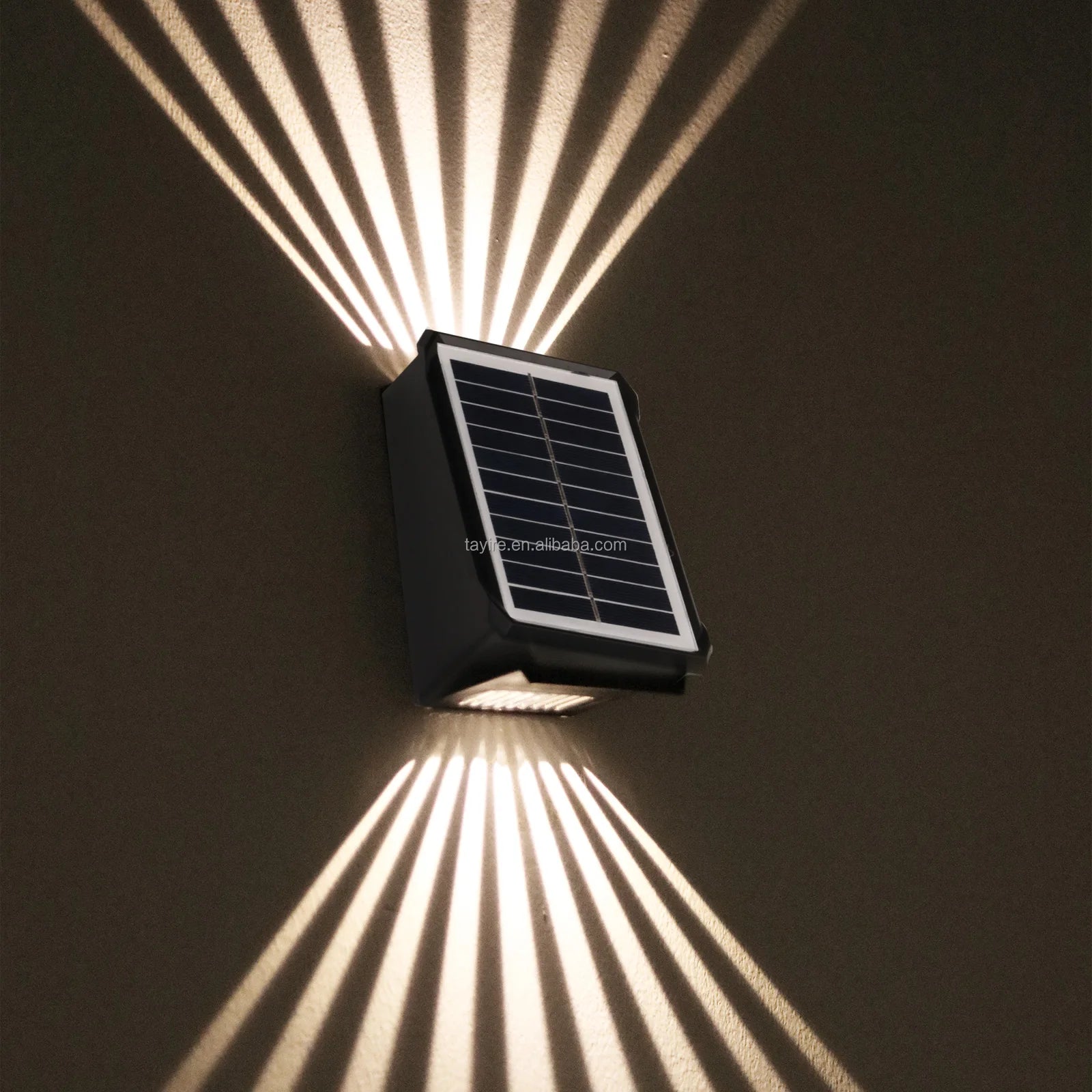Auto Solar Powered Led Light IP65 1200mAh Long Lifespan Wall Lamp for Gardens Corridors Villas Super Bright Solar Wall Light