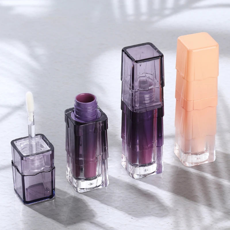 CY827 Wholesale Gradient Skirt Sandwich Lip Gloss Tube Empty Tube Lip Glaze Tube 3.5ml Cosmetic Lipstick Wrapping Material
