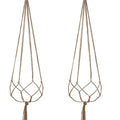 Handmade Hemp Rope  Flower Pot for Flower Pot Patio Deck Ceiling Plant Holder