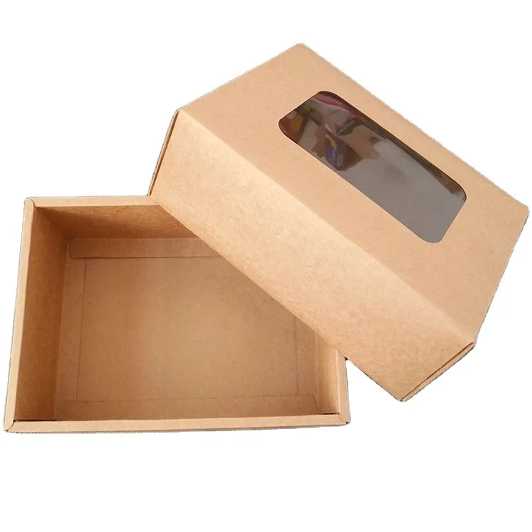 Boxes Packaging Transparent Window Small Gift Paper Boxes With Clear Pvc Window Packaging Paper Boxes