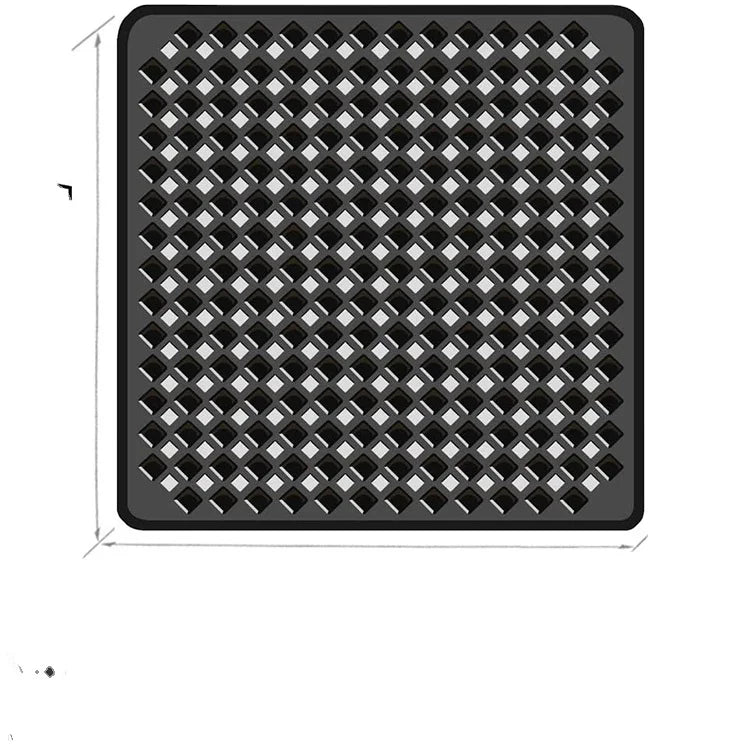 53x53CM Non-Slip Square Shower Mats with Strong Suction Cups Machine Washable PVC Bath Mats Pads for Bathtub Bathroom Safety