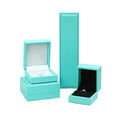 Custom Logo Luxury Leather Jewelry Boxes Rectangle Shape for Wedding Ring Bracelet Necklace Storage-Wholesale