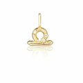 Custom DIY Wholesale Gold Plated Zodiac Charm Pendants with Zircon Stones in 925 Sterling Silver Classic Style