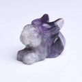 HZ Quartz Crystals New Hot Selling Products Healing Crystals Jade Animals Rabbit Carving Dream Amethyst Stones Rabbit
