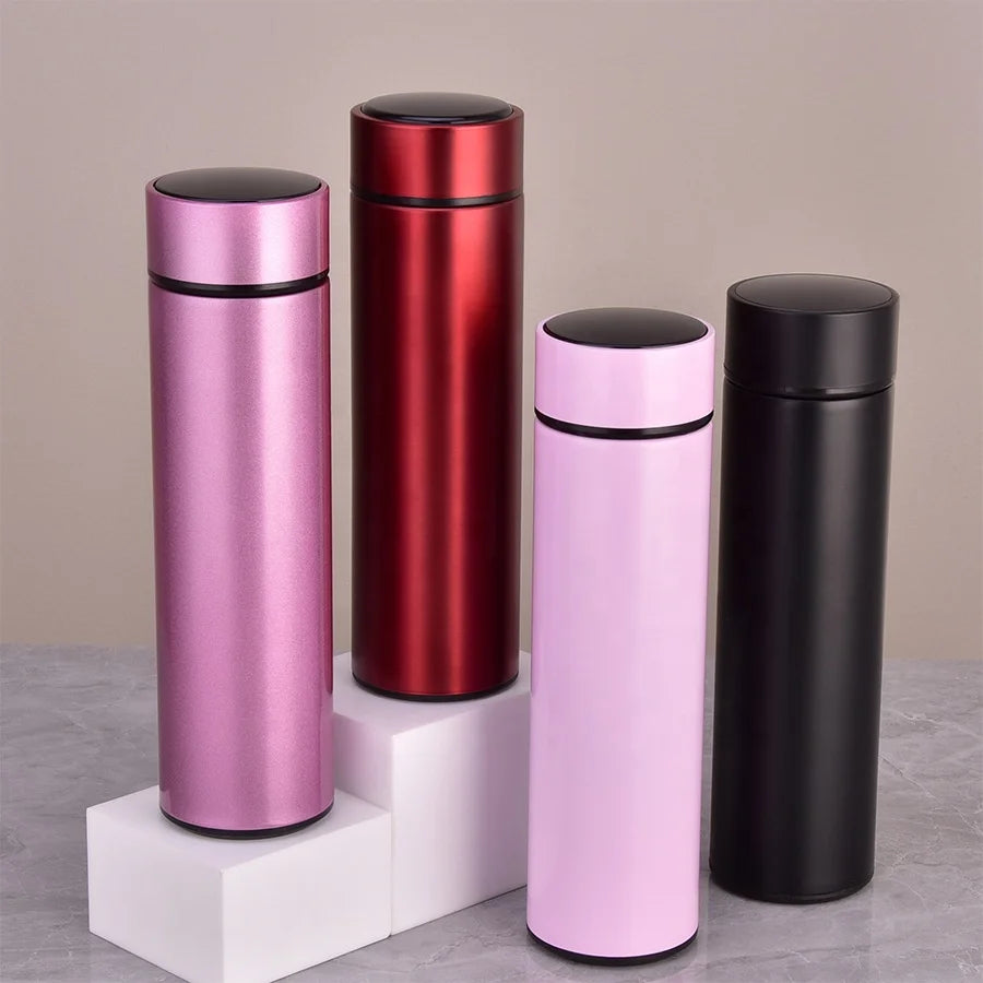 Sublimation Blanks 18/8 Stainless Steel Gym Sport Smart Water Bottle Vacuum Insulated LED Temperature Display Flask