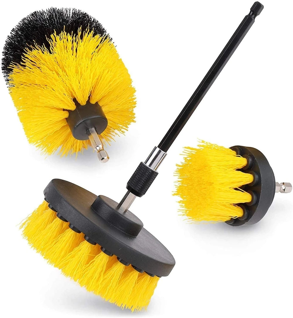 All-Purpose Electric Scrubber 4-Piece Drill Cleaning Brush Kit with PP Material 2/3.5/4 Inch Sizes Long Life Low Cost