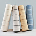 Modern Wood Grain Non Woven Wall Paper Roll 3D Horizontal Striped Wooden Living Room Bedroom TV Background Wallpaper
