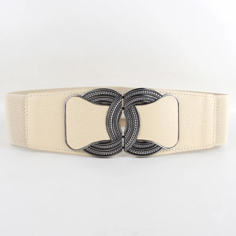 Fashion Embellish Gold Springy Belt Women Waist Corset Belt for Dress