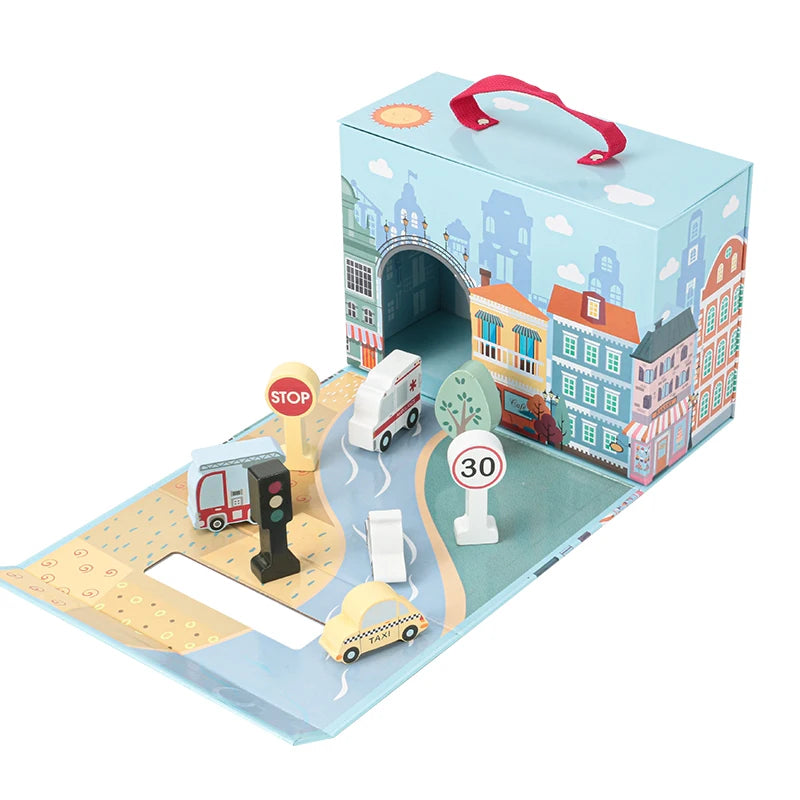 Hotselling Creative Disassemble Early Educational Toys City Building Block Play Box for Kids