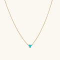 LOZRUNVE Gold Plated Fine Turquoise Stone Necklace Jewelry 925 Sterling Silver