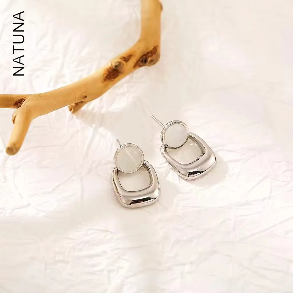NATUNA Best Selling Laminated 18k Gold Plated Wholesale Fine Jewelry Pendant Designer Earrings MegaBDM