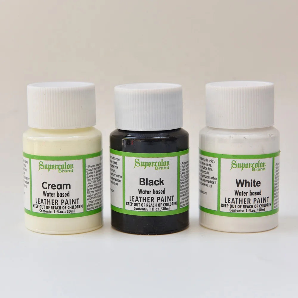 Wholesale Water Based Black Leather Edge Paint 30ml  Leather Paint Leather Dye Preparation & Finishers
