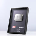 Custom Metal Plaque Medal for YouTube & Bilibili Play Button Logo Award Gold Custom logo Metal Crafts Blank Wholesale Plate