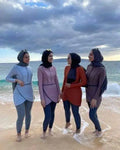 MOTIVE FORCE Full Covered Islamic Swimsuit Customizable Long Sleeve Muslim Swimsuit Burkini Muslim Swimwear